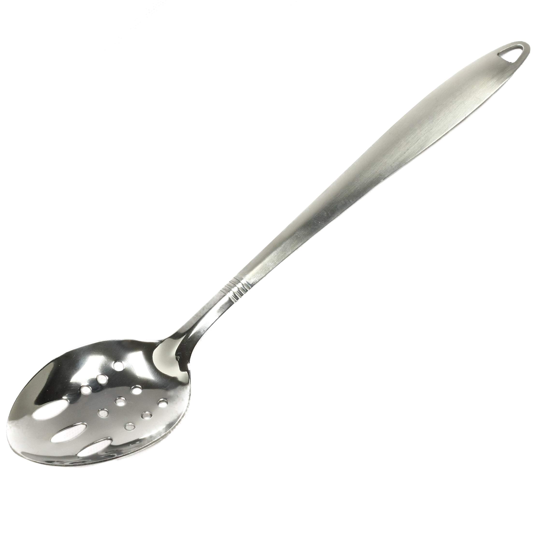 Chef Craft Solid Slotted Spoon, 13", Stainless Steel