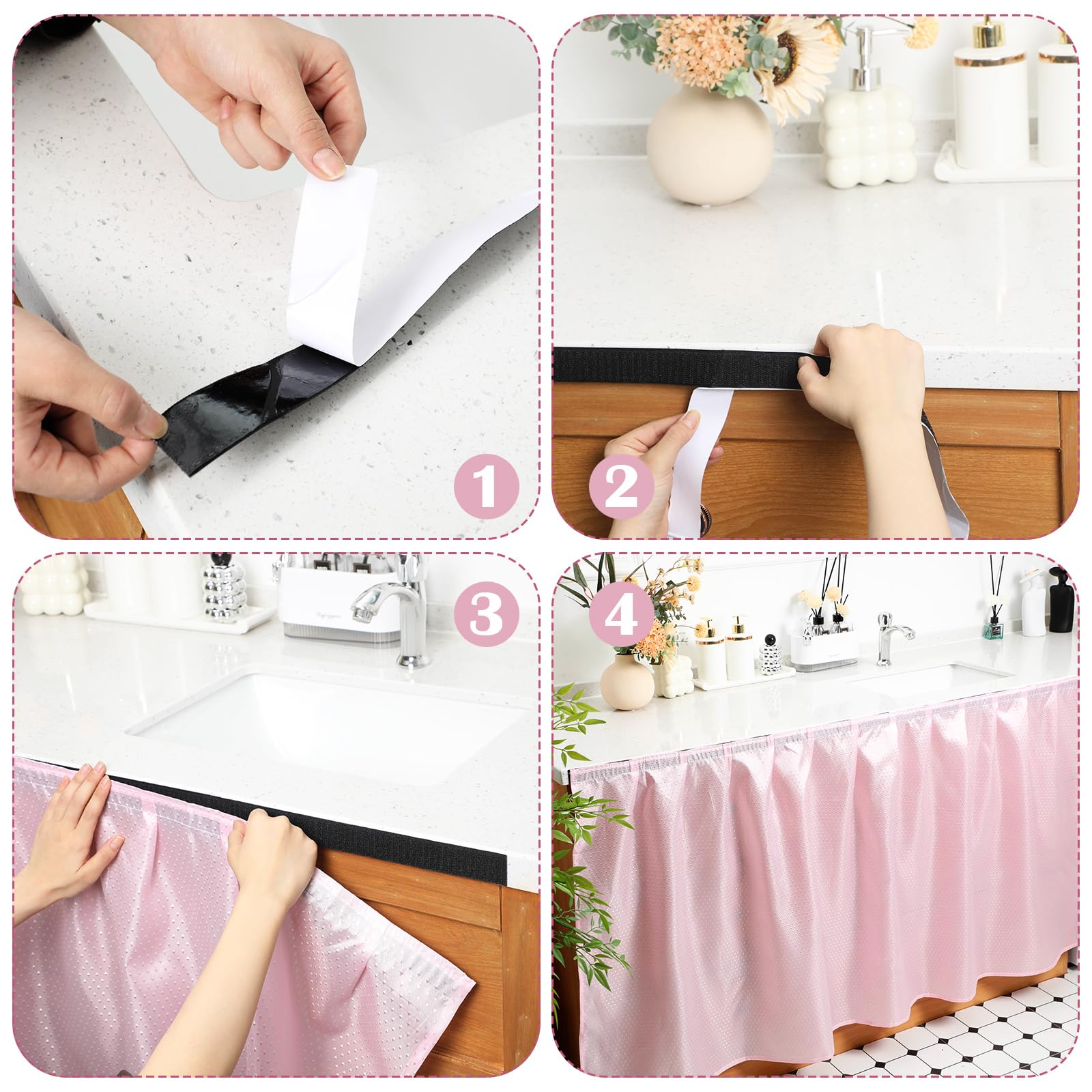 Self Adhesive Sink Skirt
