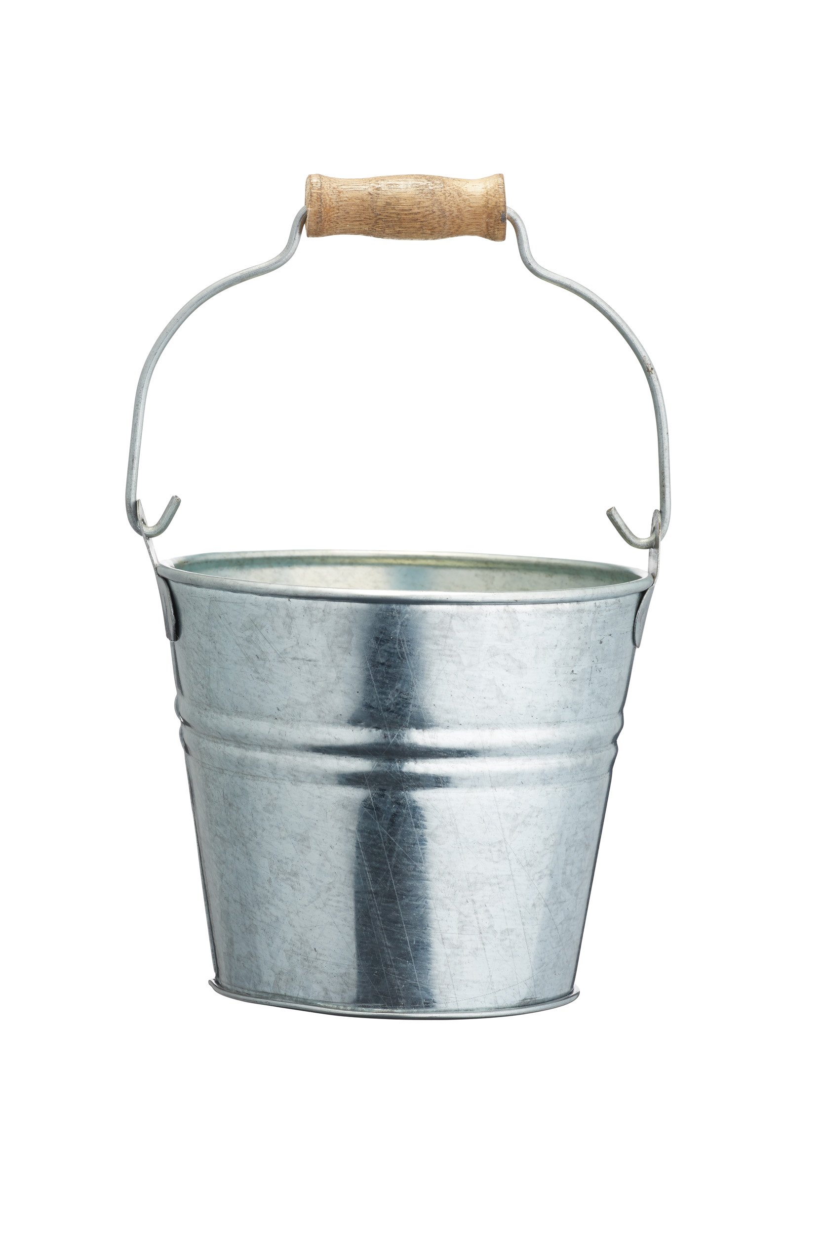 Rackhams Silver Pail Style Mini Steel Chip Serving 'Basket' - Metal - Serving Dish