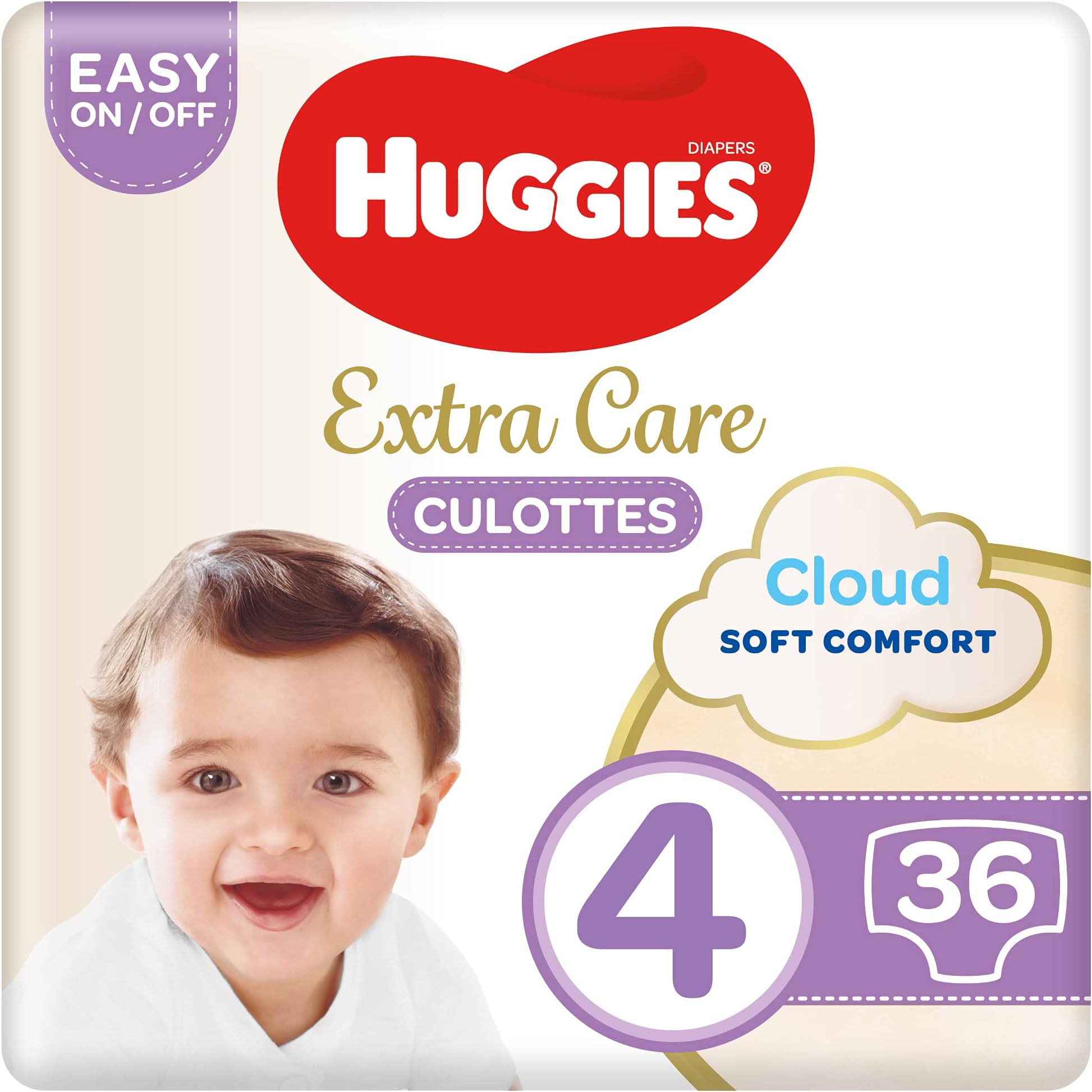Huggies, Extra Care Culottes, Size 4, 914 kg, 36 Diaper Pants Buy Online at Best Price in UAE