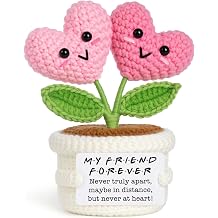 Best Friend Birthday Gifts for Women - Handmade Crochet | Friendship Gifts for Women Her Bestie Sister, Graduation Birthday Gift for Best Friend Woman, Cute Stuff, Home Desk Decor