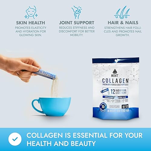 Miniatura 12 de MO4T - Péptidos de colágeno - Colágeno en polvo - Colágeno hidrolizado - Colageno Hidrolizado - Colágeno sin sabor (1 libra)