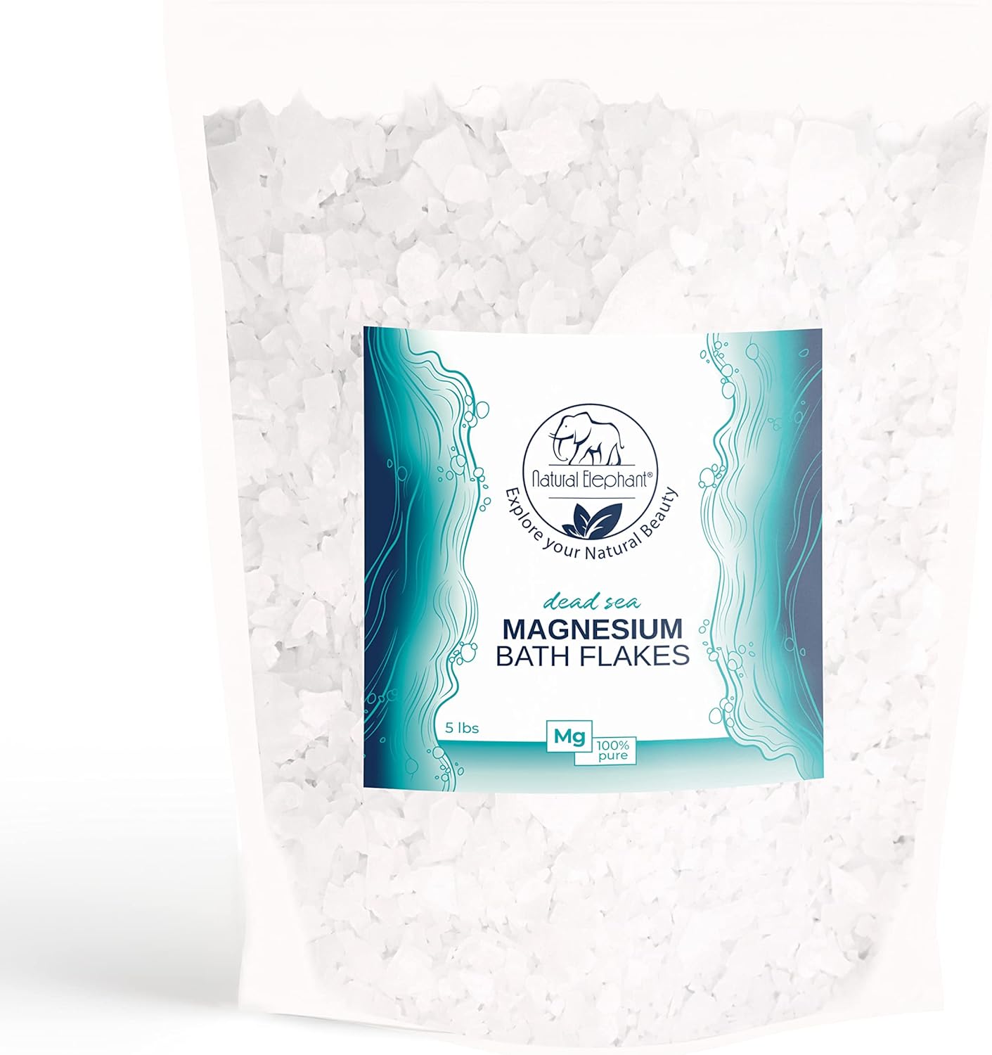 Dead Sea Magnesium Salt Bath Flakes for Body and Foot Soak