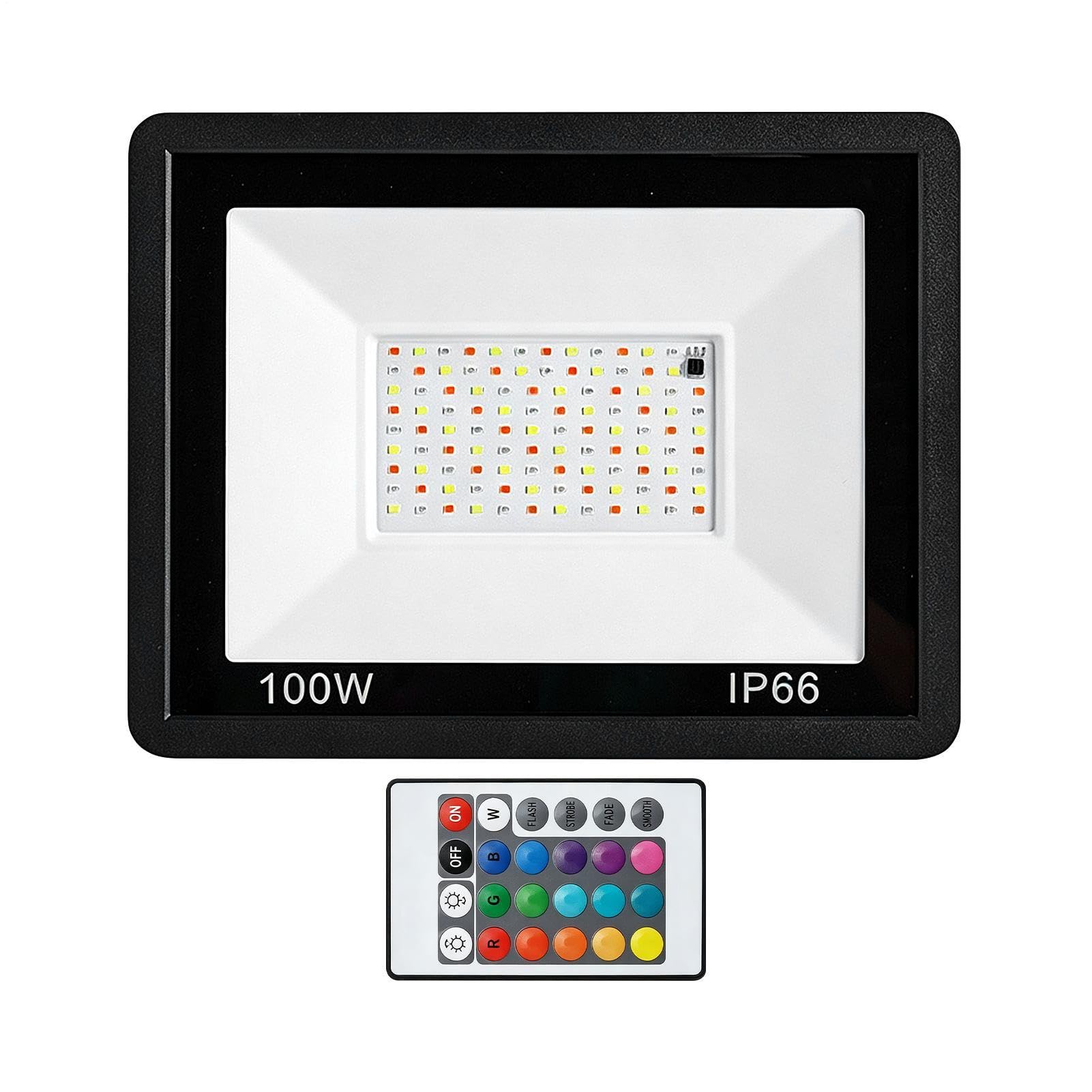 Lampa Zalewowa Zewnętrzna Oprawa Oświetleniowa RGB Zmieniająca Kolor Z | Reflektor Podwórkowy Do Ogrodu, Podwórka, Patio, Werandy, Ścieżek, Chodników I Garażu
