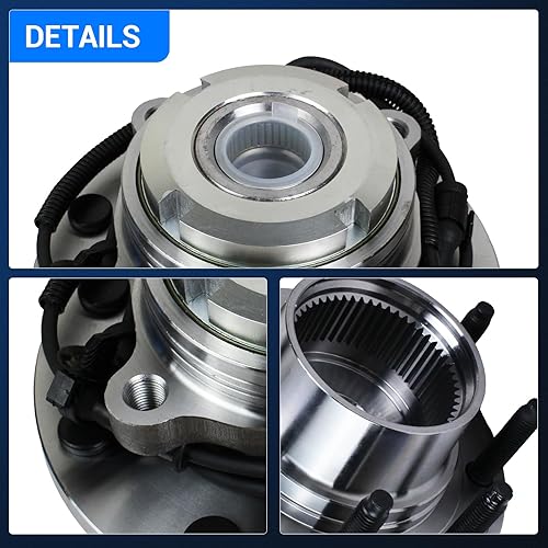 Miniatura 7 de Autoround Conjunto de cubo de rodamiento de rueda delantera 515020 compatible con Ford F250 Super Duty 1999-2004  F350 Super Duty 4x4, Excursion