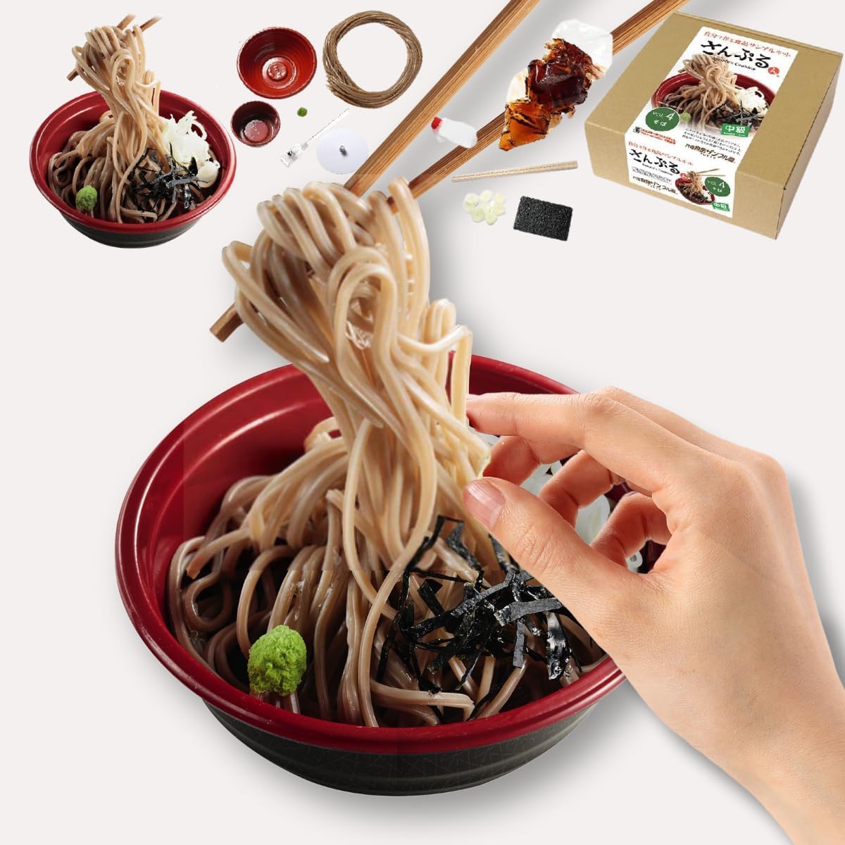 ざるそば 海苔 食品サンプル　　実物大サイズ・オブジェ・販促宣伝営業 Amazon.co.jp: 元祖食品サンプル屋【公式】自分で作る食品サンプル