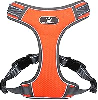 Vista 1 de Arnés reflectante ajustable sin tirones para perro, arnés reflectante sin estrangulamiento, a prueba de escapes, arnés para perros pequeños