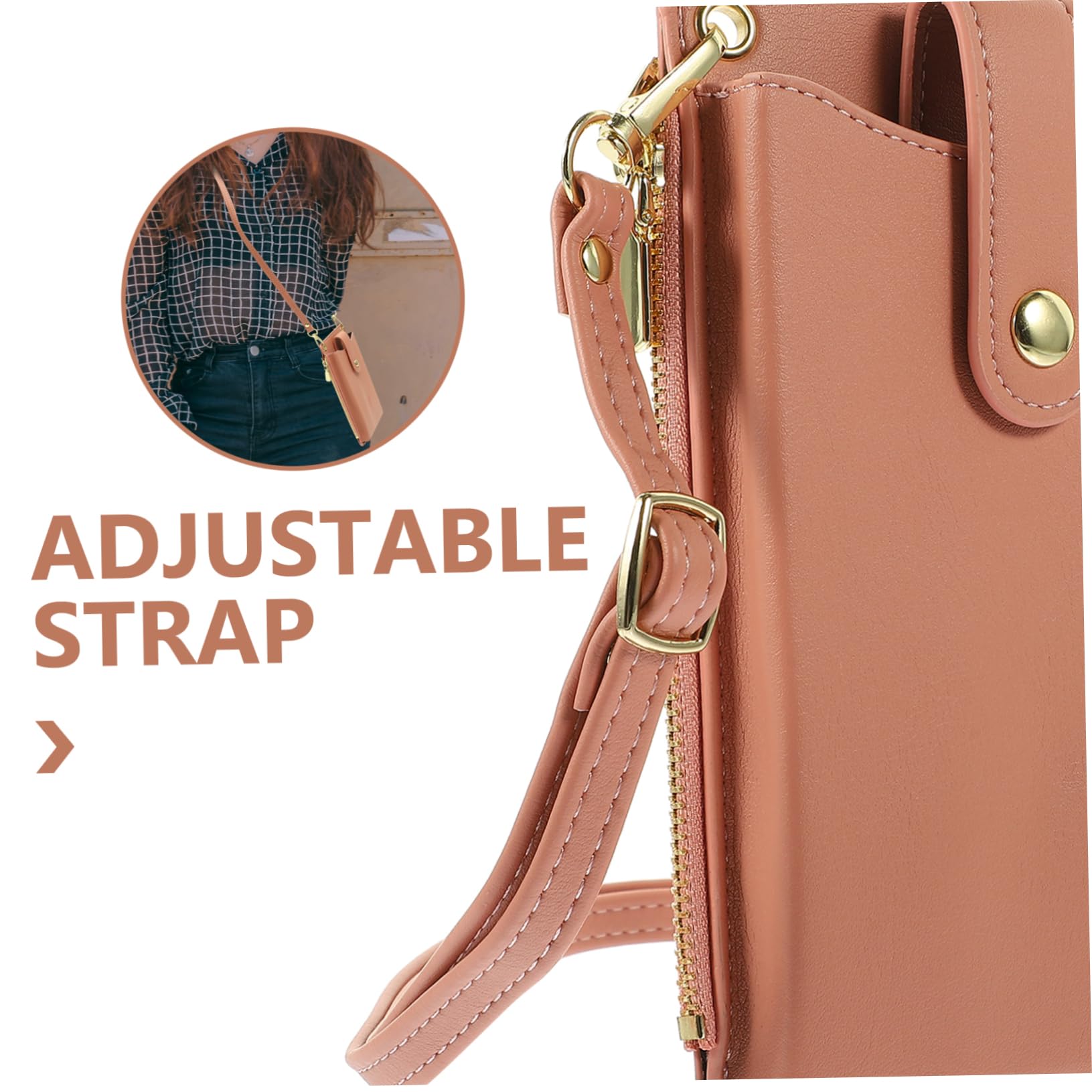 LIFKOME borsa per cellulare sacchetti di stoccaggio tracolla woman piccolo portafoglio nero da donna borsa da donna del telefono per le donne del portafoglio del telefono