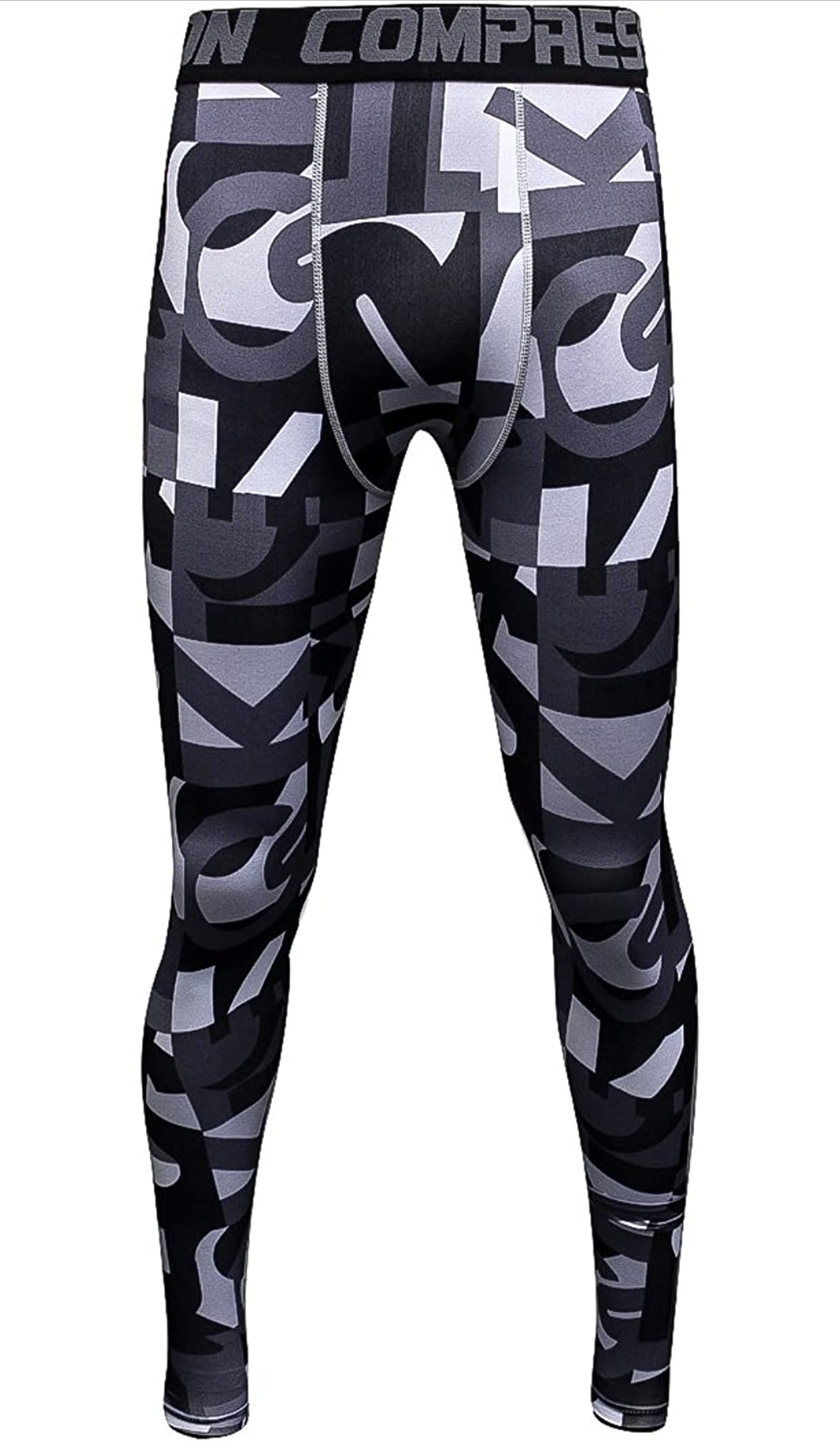 Ducomi VAN Leggings Uomo Compressione - Pantaloni Running e Yoga Elastici - Tight Fitness da Ragazzo - Abbigliamento Sportivo Leggero per Corsa, Palestra