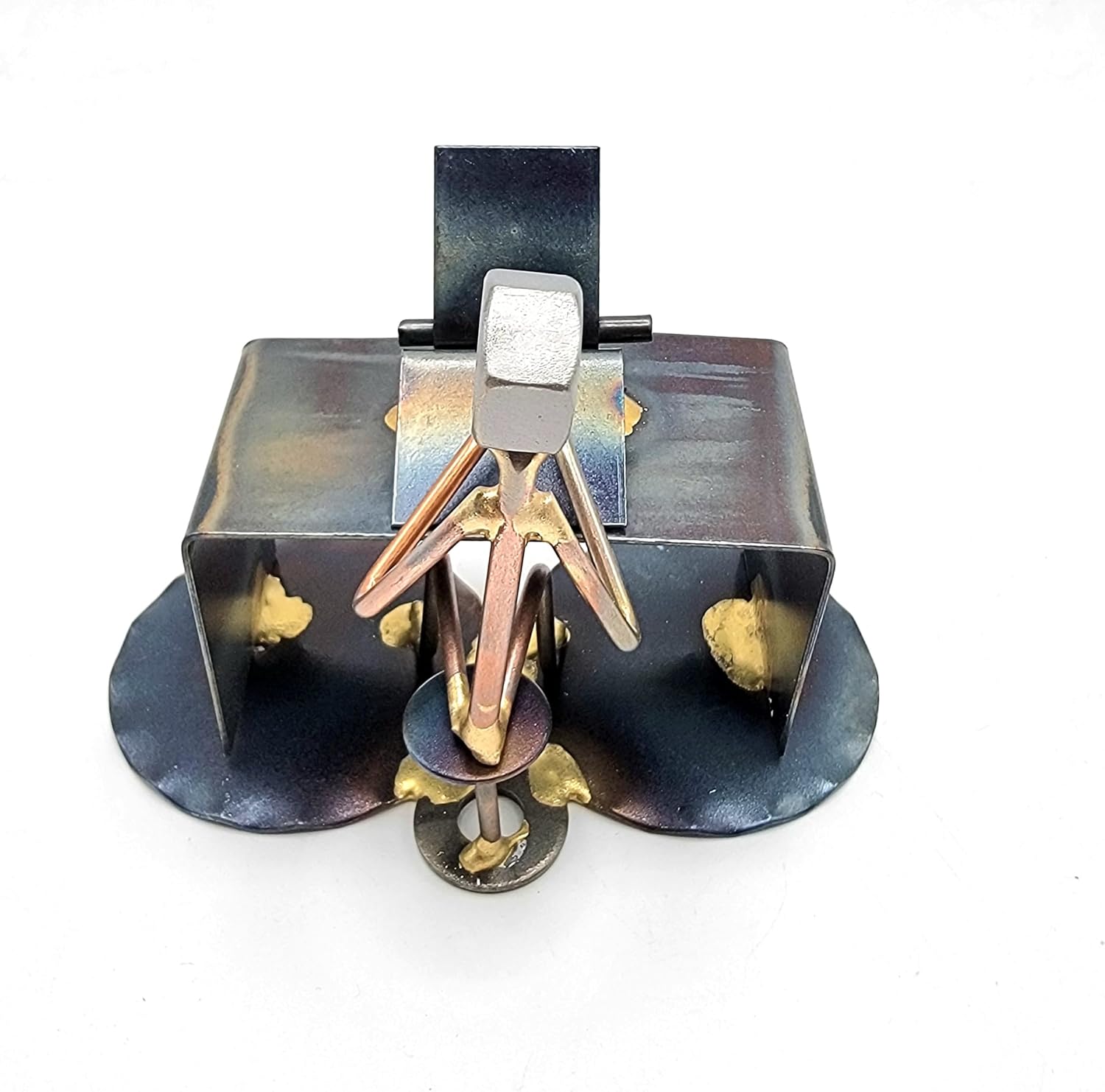Secretary Collectible Handmade Metal Art Figurine, Desk Accessories, Trophy, Boss Gift, Office Décor