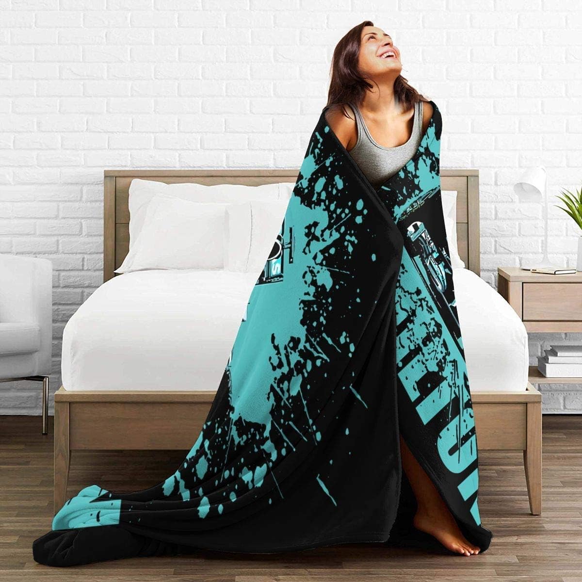 ایگرد قیمت و خرید Throw Blanket for Couch All Seasons Suitable Fuzzy Bed Blankets Printed