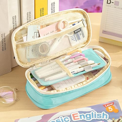 Miniatura 7 de Large Pencil Case Pencil Pouch Can Expand Pencil Bag Big Capacity Pencil Bag Large Storage Pouch Pencil Case Aesthetic Pencil Cases for Adults Cute
