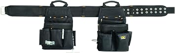 CLC Custom Leathercraft 5609 3 Piece Electrical Combo Tool Belt, 20 Pocket, Black, 29-46 inches
