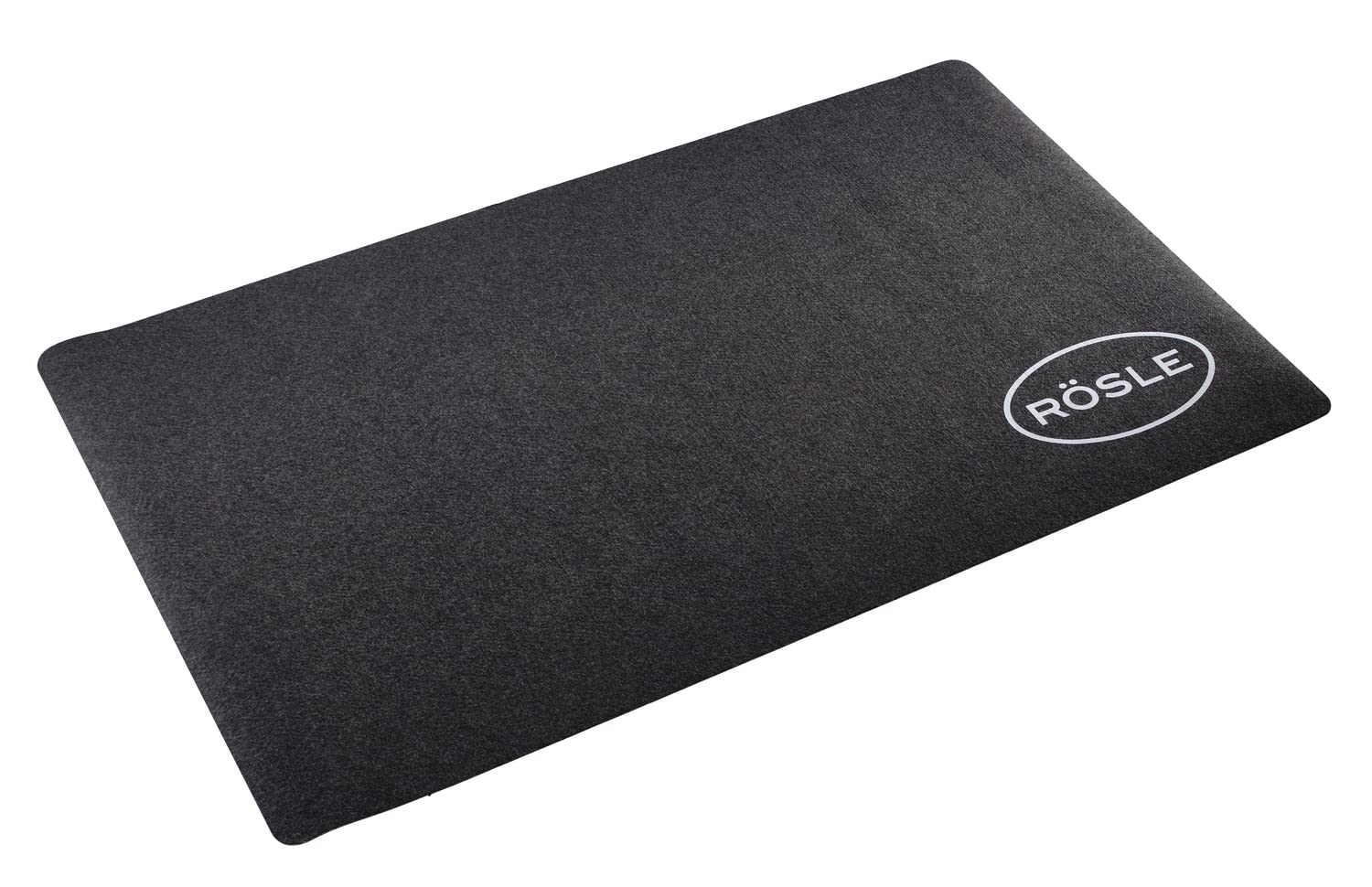 Rösle BBQ-Grillunterlage, Hochwertige Grillmatte als Bodenschutz für Kohle- und Gasgrills, witterungs- und hitzebeständig, recyceltes Material, 120 x 70 cm anthrazit, beige
