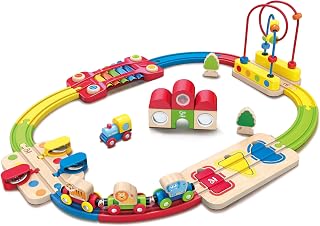 Hape Regenbogen-Puzzle Eisenbahnset, 30-teilig