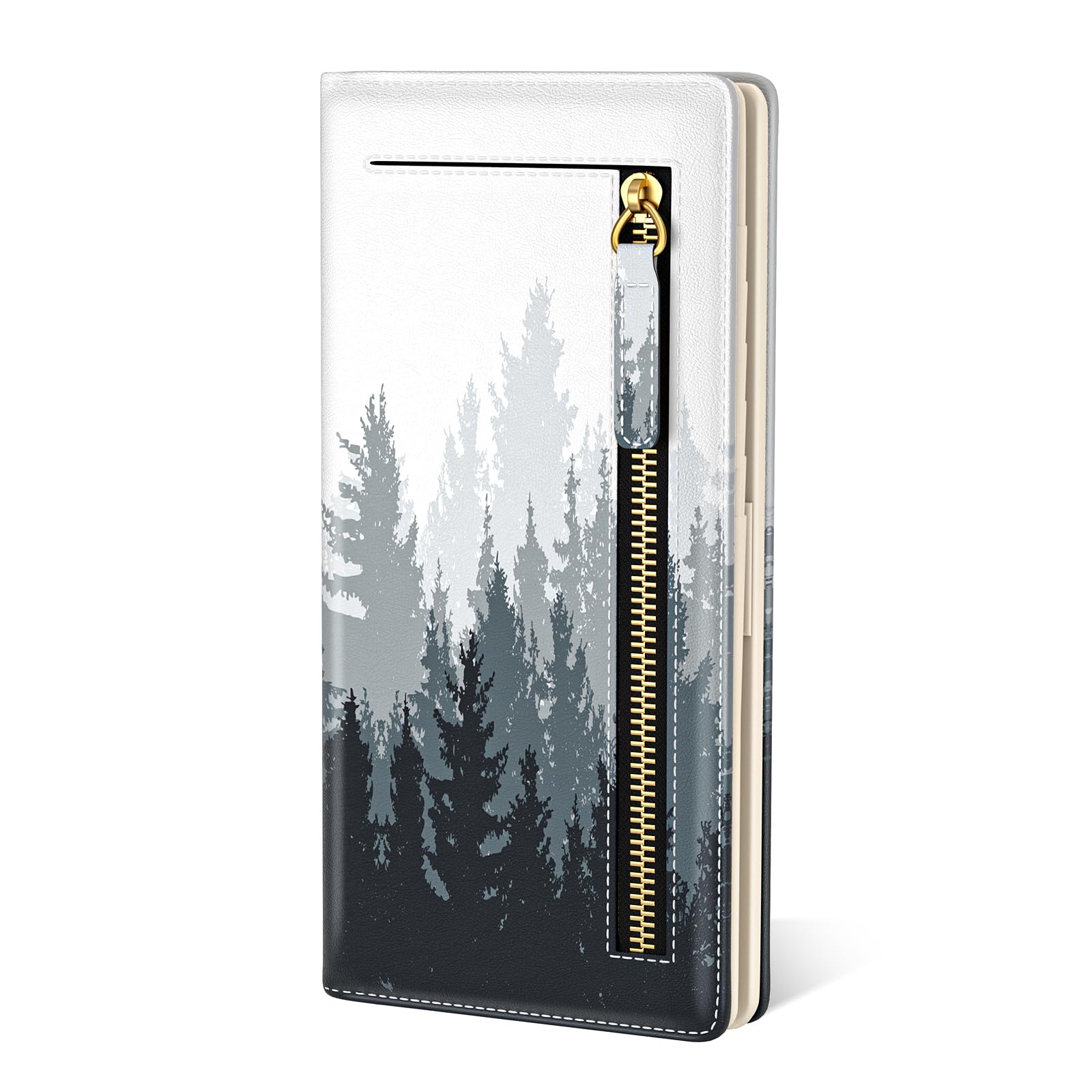 TMOODEL Wallet Women, Cute Boho RFID Blocking Credit Card Holder for Women, Slim Thin Leather Bifold Ladies Purse, Clutch Billfold Card Holder Wallets