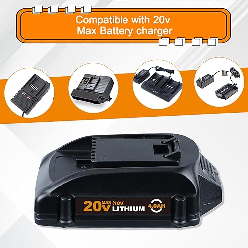 Miniatura 4 de VINIDA Paquete de 2 baterías de litio WG151s WG155s WG251s WG251s WG255s WG255s WG540s WG545s 20V Max WA3520