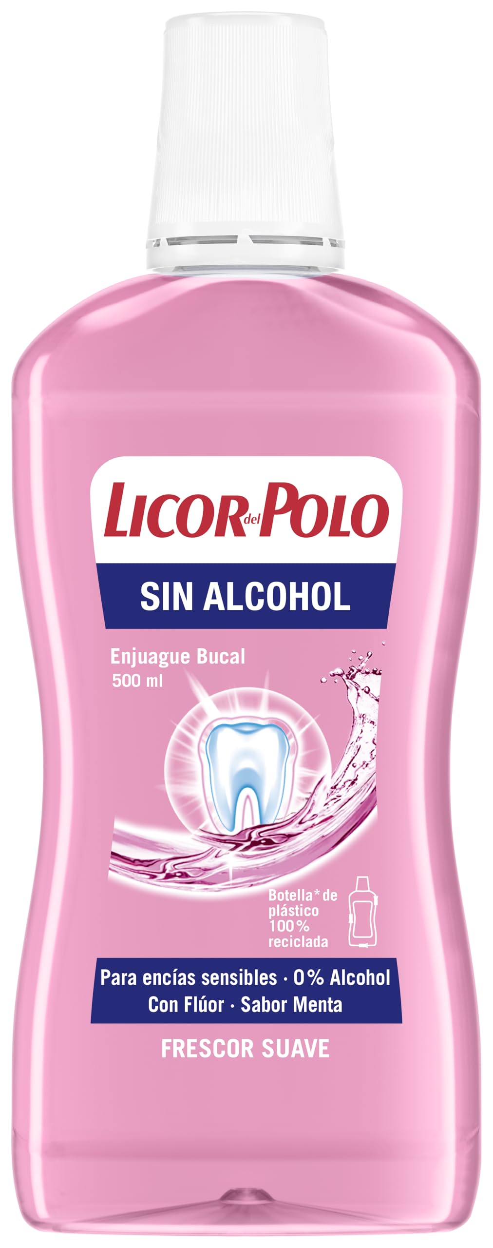Licor Del Polo Multicolor Enjuague Bucal Antiplaca 0 % Alcohol – Protección Integral Y Aliento Fresco – 500 Ml