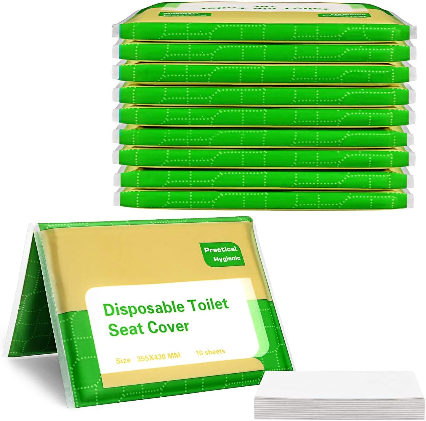 100 x Portable Toilet Paper, Disposable Toilet Seat Cover, Toilet ...