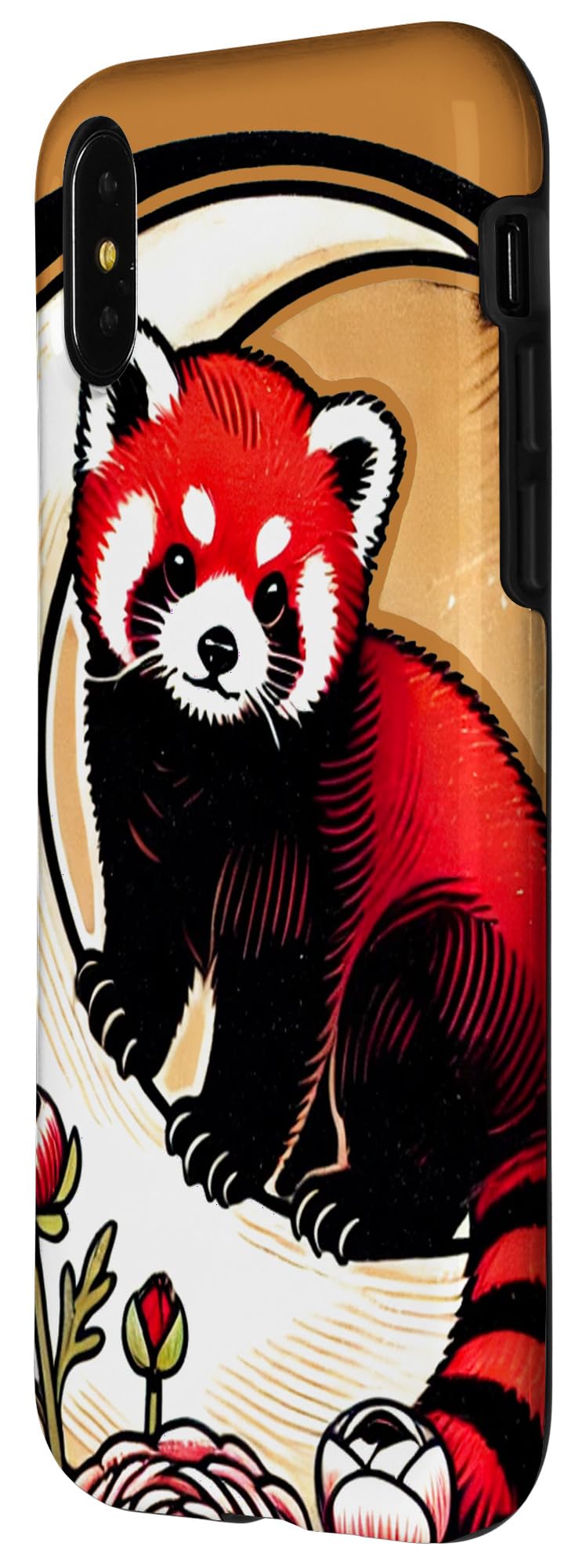 iPhone X/XS Red Panda Illustration Red Pandas design Case - Image 2