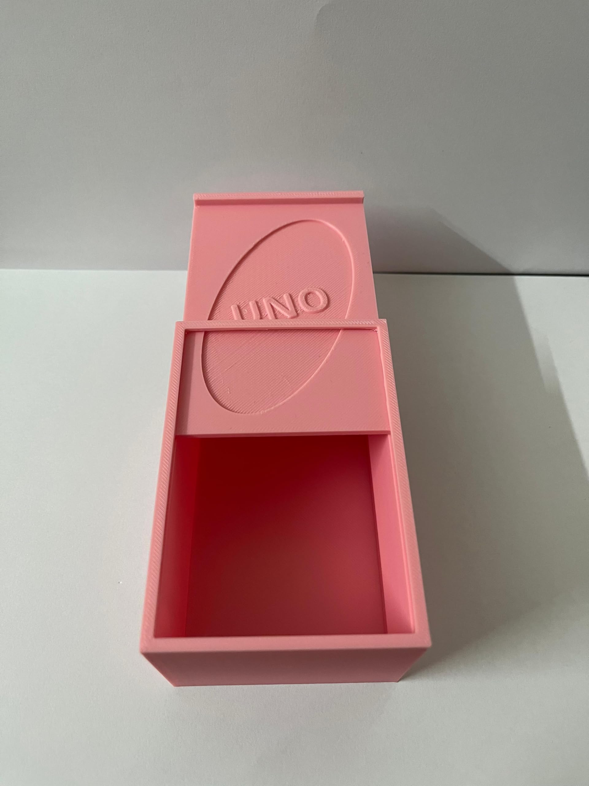 3D Printed Hard Cover Case Compatible with UNO Playing Cards, Protective Storage Box, Durable Plastic Card Game Holder (Pink)-image-37