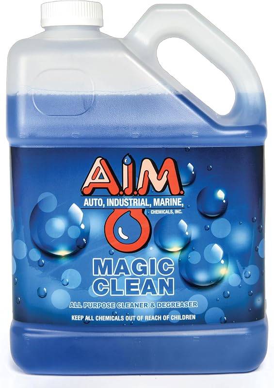 Limpador Multiuso Concentrado AIM Chemicals Magic Clean para Limpeza Automotiva, Rodas, Pneus, Motores e Superfícies Pesadas, 3,8 L