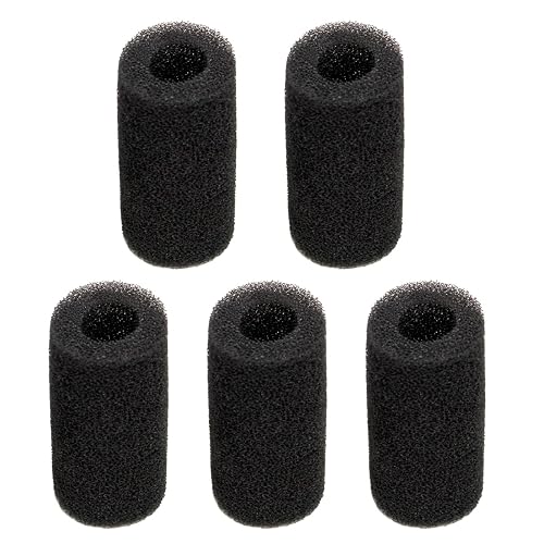 LEELOU Esponja de prefiltro para acuario, 5 unidades, color negro, prefiltro