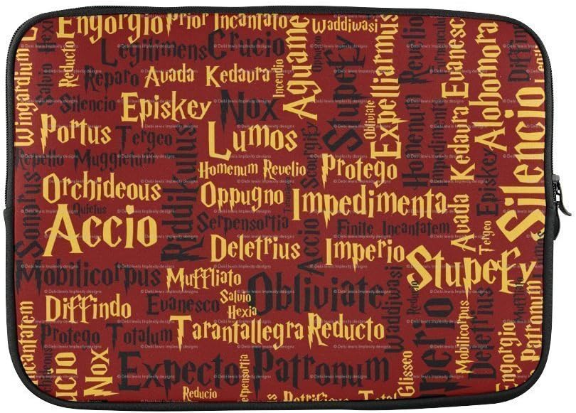 Harry Potter Custom Soft Laptop Sleeve Case Notebook Computer Bag Case Cover Without HandleInch 15.6inch(Twin Sides)