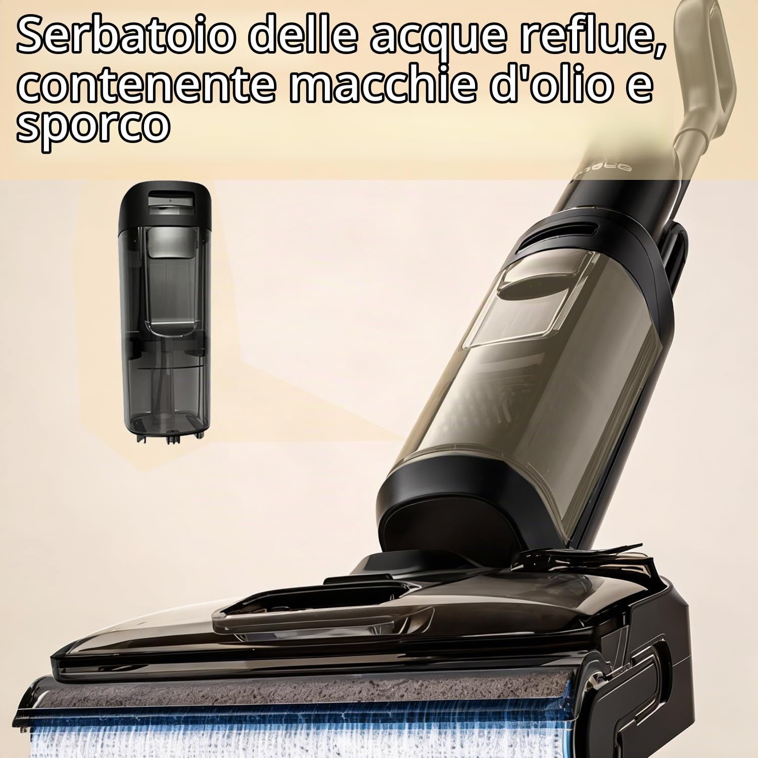 Parti di ricambio per serbatoio dell'acqua pulita e sporca, compatibili con Tineco Floor One Stretch S6 / S7 Stretch Ultra Wet Dry Aspirapolvere Accessori (serbatoio dell'acqua sporca)