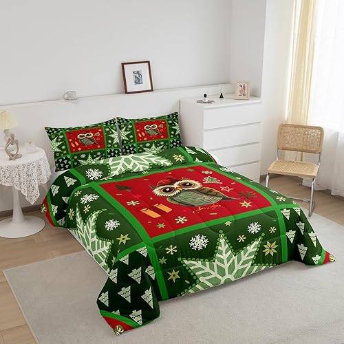 Miniatura 8 de Erosebridal Juego de edredón de cascanueces tamaño matrimonial, ropa de cama retro de Navidad para niños y niños, coloridos juegos de edredón de