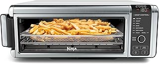Ninja Foodi 8-in-1 Flip Oven, Portable Mini Oven for Countertop and Work Surfaces, Multifunctional Oven with 8 Cooking Functions; Air Fry, Roast, Grill, Bake and more. Silver/Black SP101UK