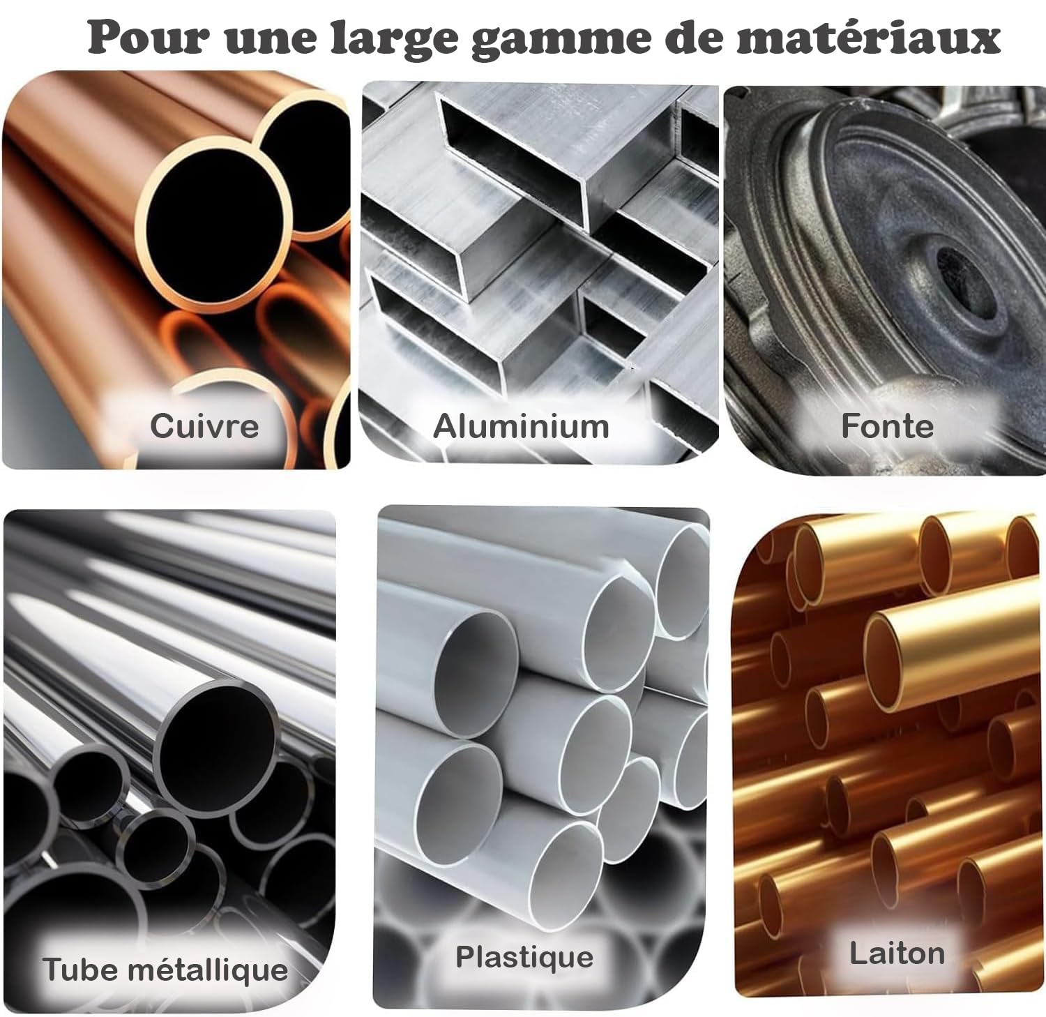 Kit de 5 Tarauds NPT en Acier Haute Vitesse, Tailles 1/8" à 3/4", pour Filetage Tuyaux Plomberie et Auto