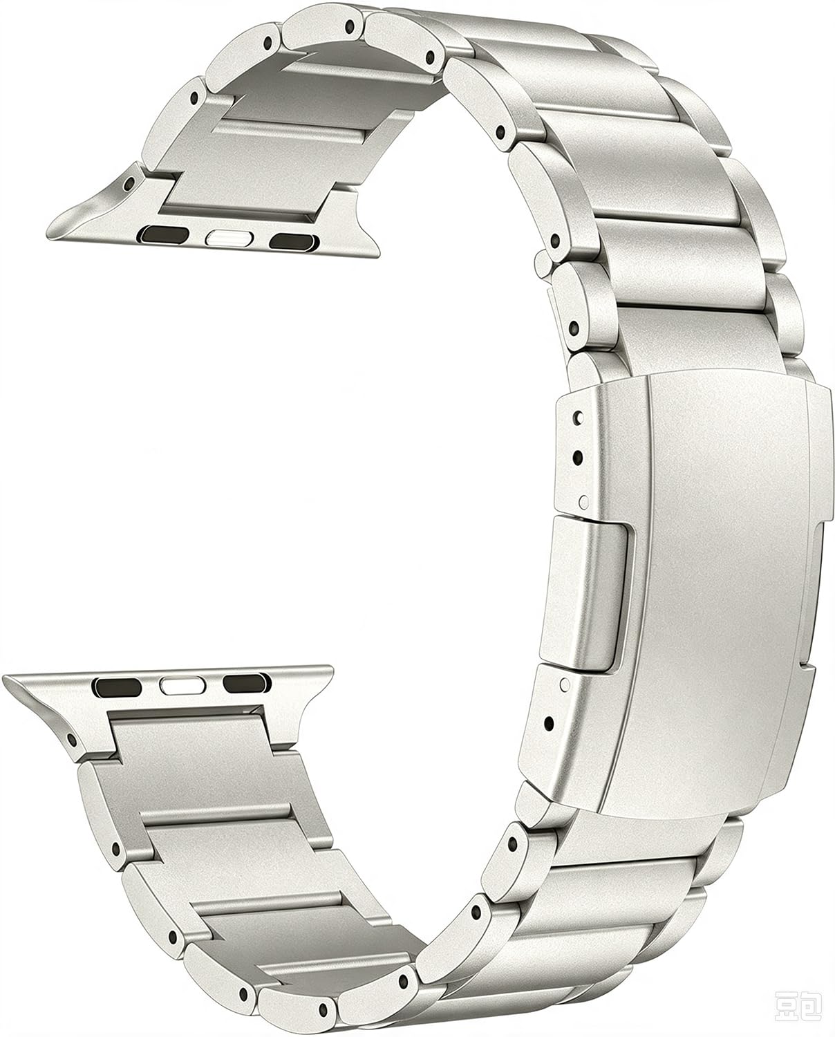 Correa Titanio para Apple Watch 11/10, Ultra 3, SE, Pulsera de 3 Eslabones