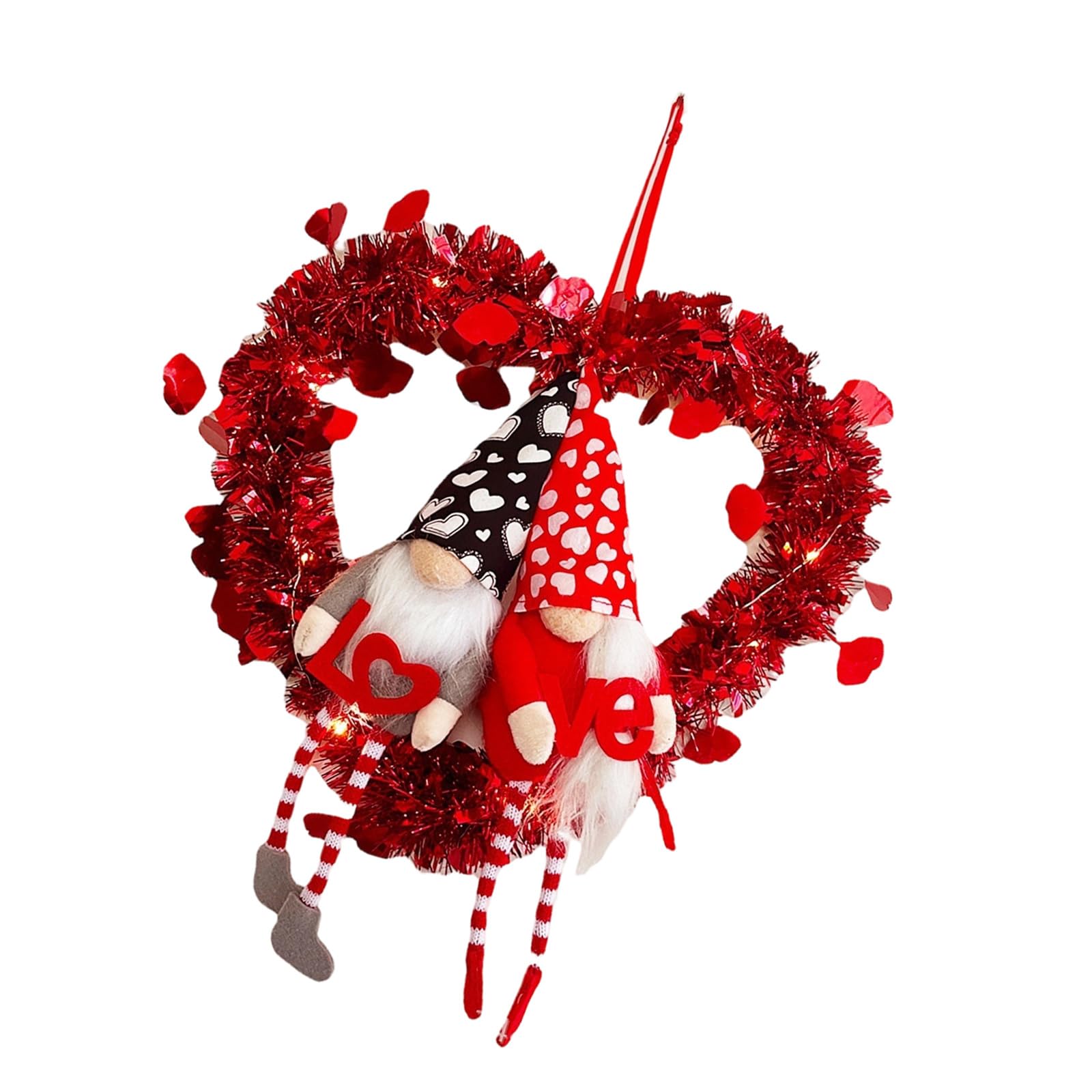 Tsophreniq Valentine ' s Day Door Wreath for Dorms Apartments Decorative Garlands for Parties and Gatherings Apartment Valentine Decoration