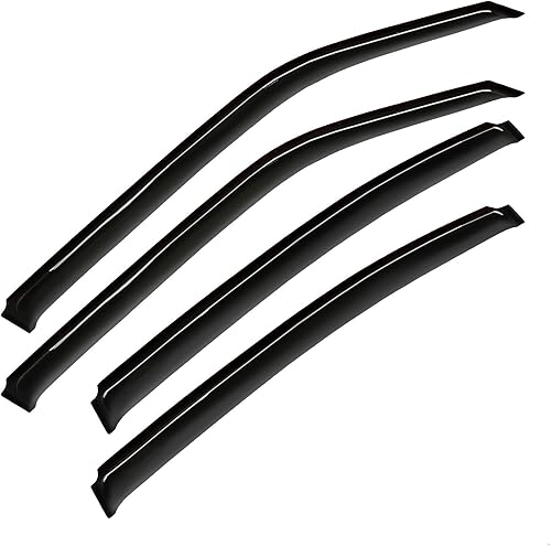 Miniatura 7 de 4 protectores de lluvia solar para ventana, deflector de viento compatible con Nissan Xterra 2005-2015 humo