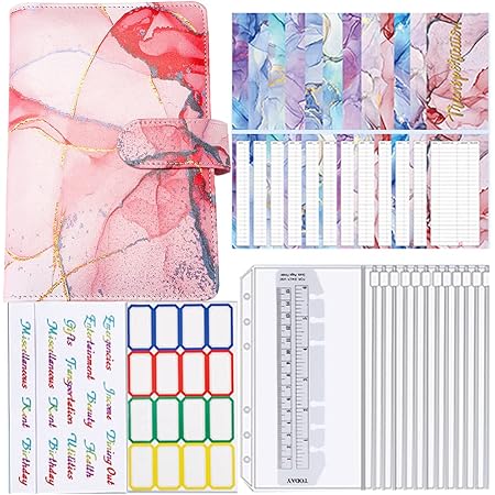 Geldsparbuch Mit Schloss - Wiederverwendbarer Budgetplaner 17,6x23,2cm