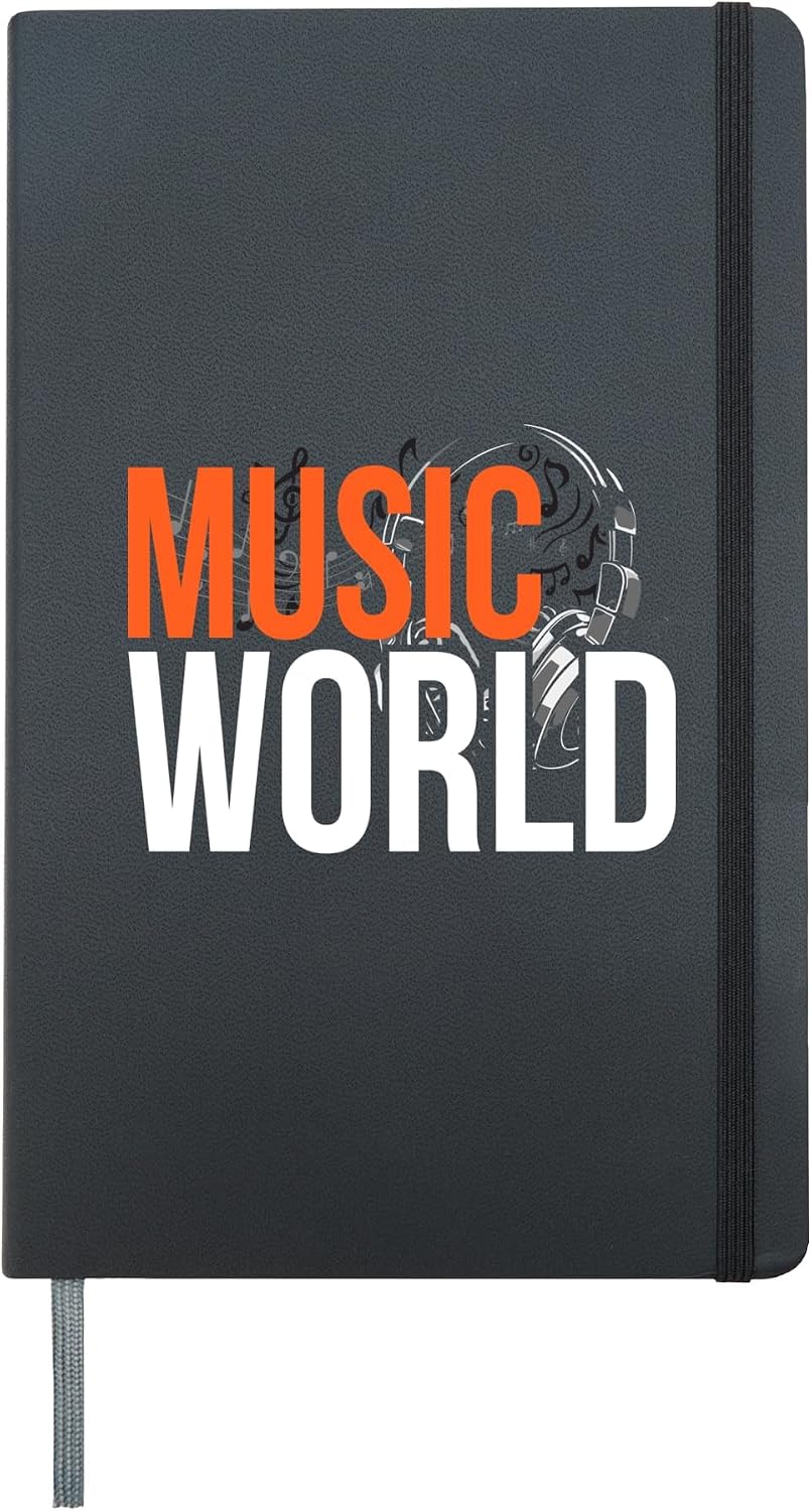 Awesome Music Hardcover Journal, Black