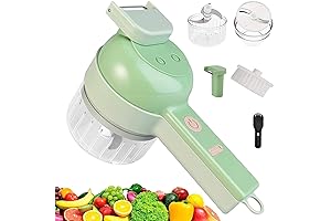 4-in-1 Electric Vegetable Cutter: Effortless Meal Prep Magic