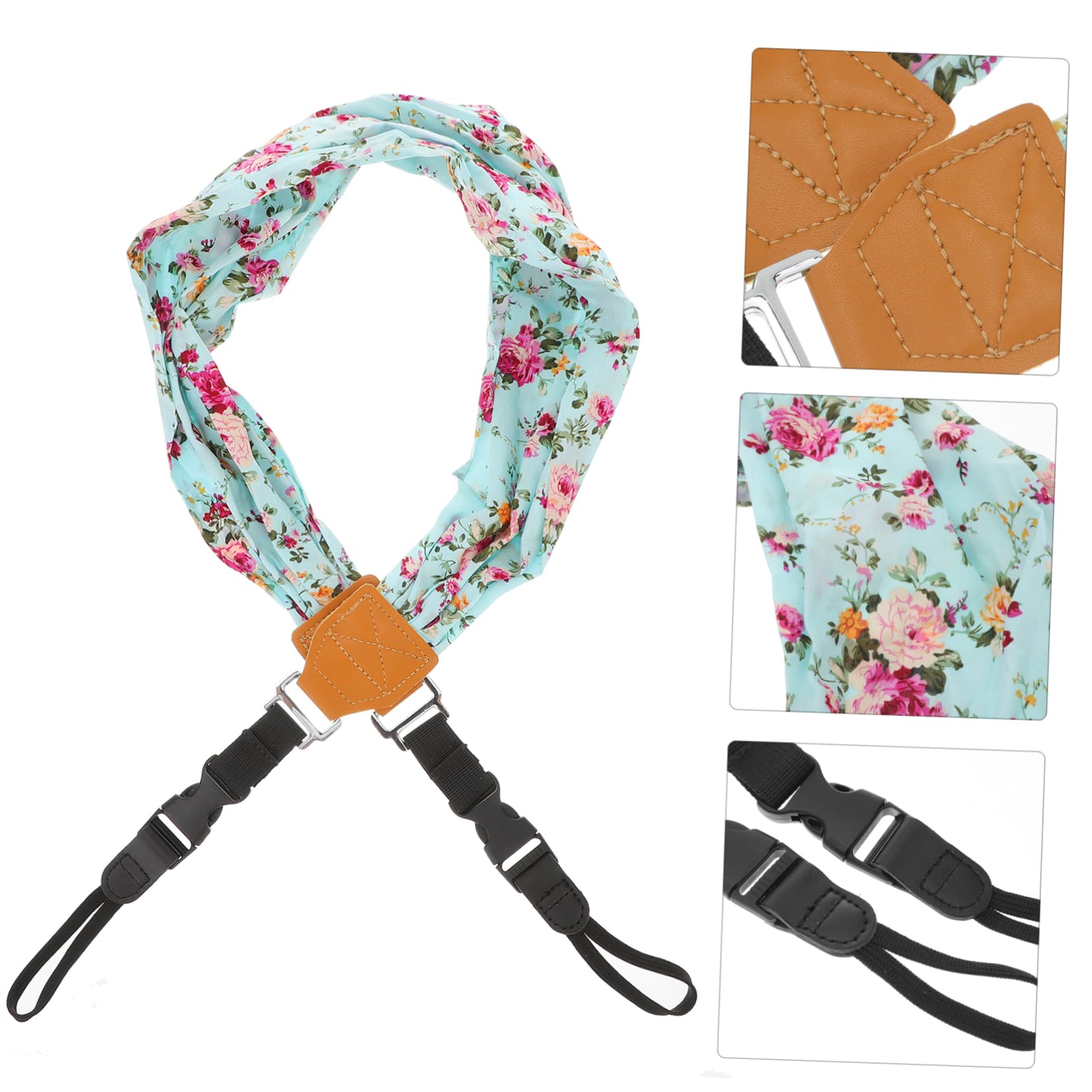 jojofuny 3piezas Correa De Cámara Diseño Floral Retro Para Fotógrafos Compatible y Dslr Correa De Hombro y Cuello Para Mujeres