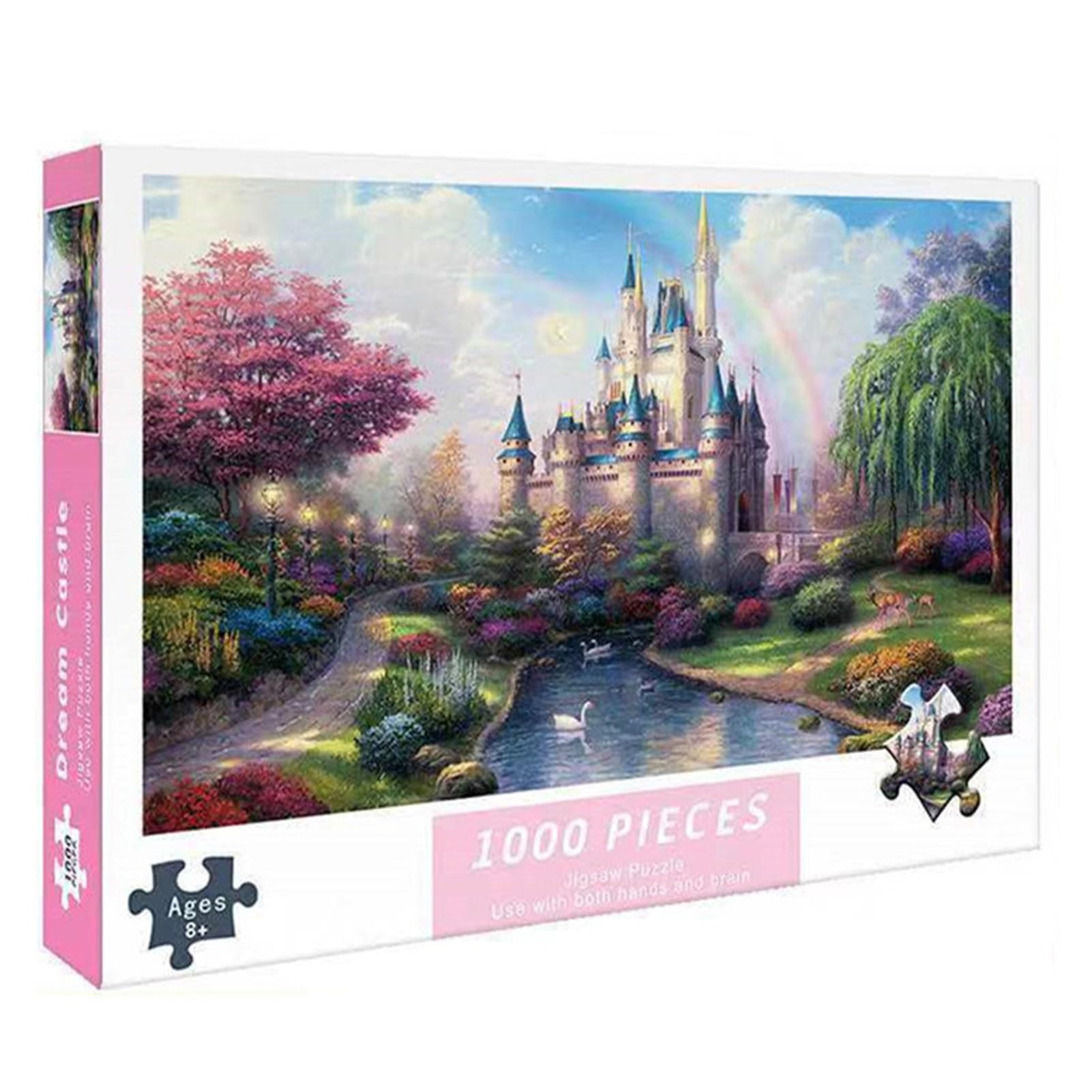 Tuzsocr Jigsaw Puzzles 1000 Pieces for Adults,Family Activity Jigsaw Puzzles Educational Games,for Adults & Kids Age 12 Years Up (Dreamy Castle)