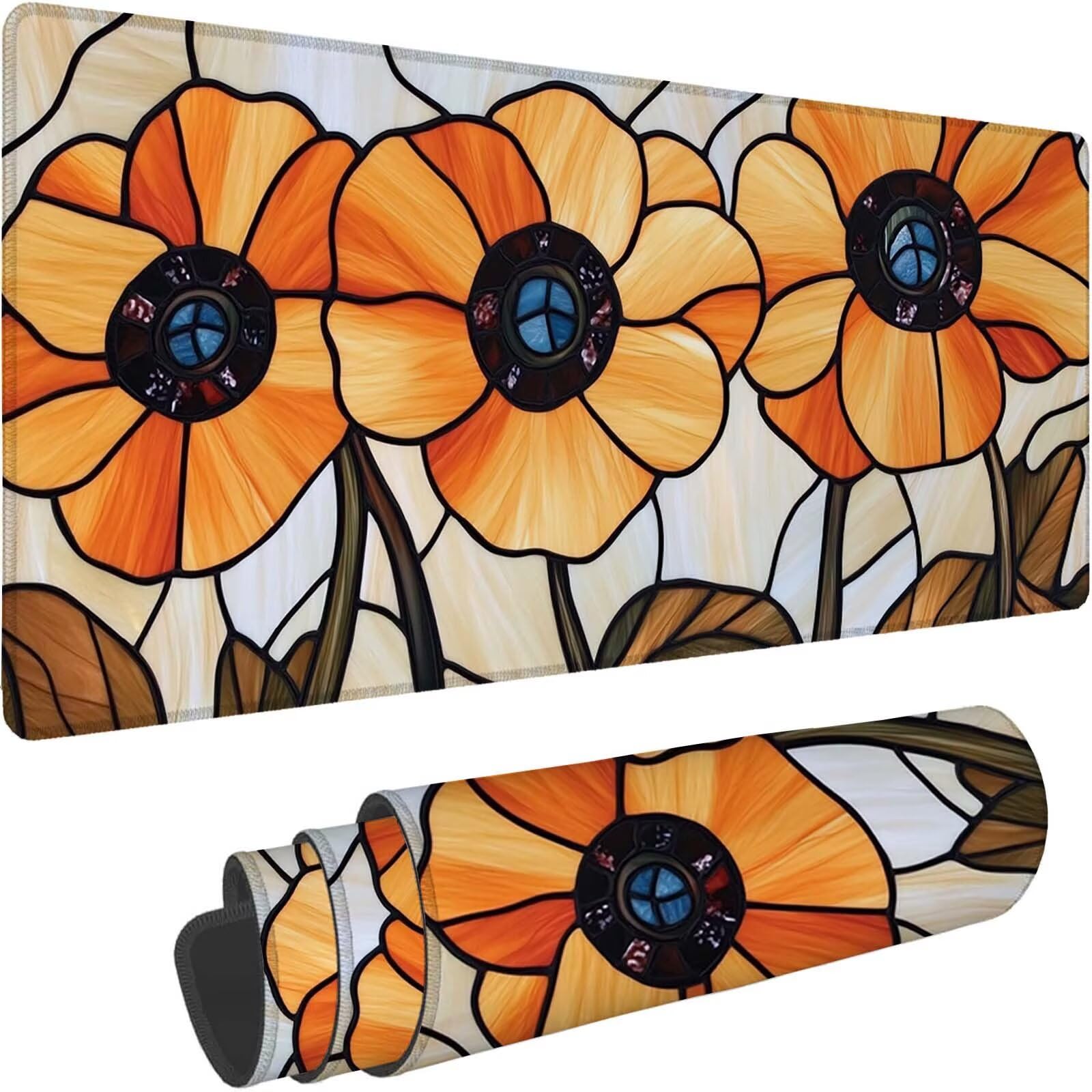 Tapis de Souris, Tapis de Souris Gaming 900 x 450 mm Couleur Orange 0-z101