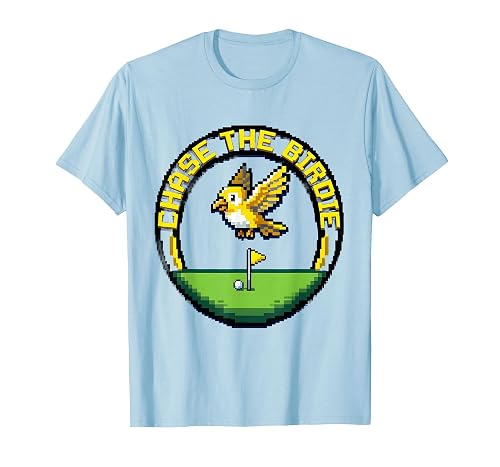 Chase the Birdie Golf Lover Design T-Shirt