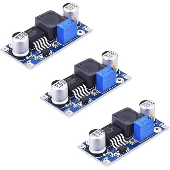 Pack of 3 Boost Converter Module DC-DC Boost Module 3.0-30 V to 5-35 V Output Voltage Adjustable Step-Up Board for DIY