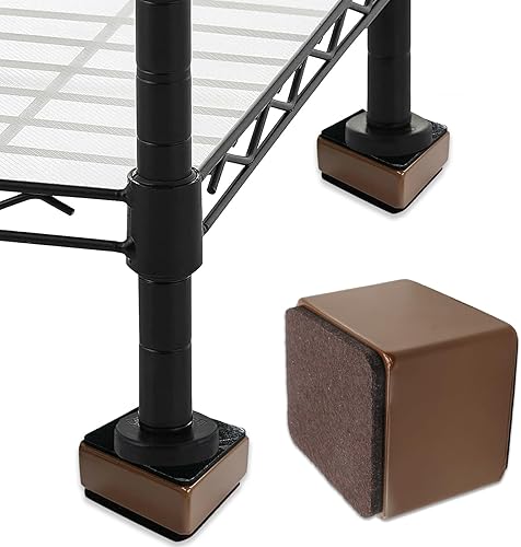 Miniatura 10 de 4 elevadores de cama autoadhesivos para muebles, redondos, resistentes, de acero al carbono, para mesa de sofá, añaden 2 pulgadas de altura con