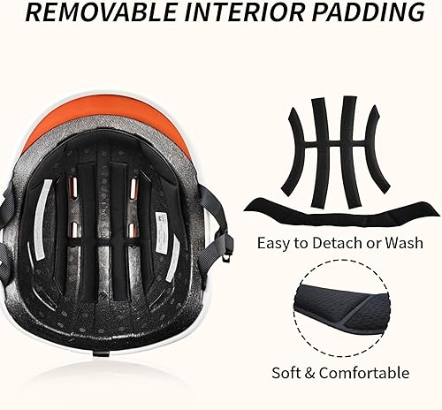 Miniatura 5 de Casco de bicicleta para adultos, casco de bicicleta ajustable para hombres y mujeres, casco de ciclismo con seguridad certificada para scooter,