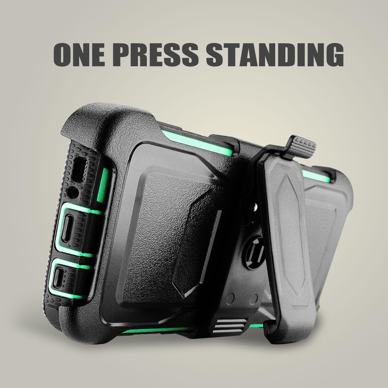Samcore Galaxy S7 Edge case, Full Body Protective Shock Reduction Belt Clip Case with Rugged Holster, Without Built in Screen Protector for Samsung Galaxy S7 Edge [Not for Regular S7] [Mint Green]