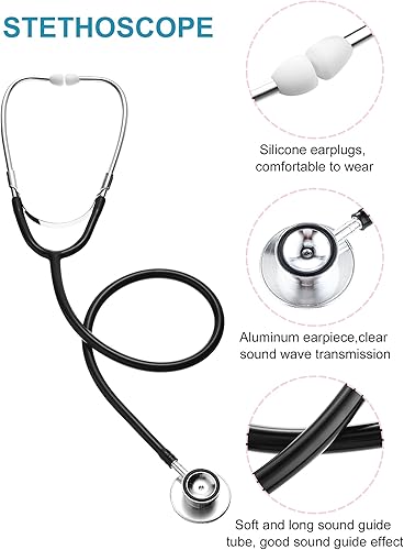 Miniatura 2 de Zhanmai Conjunto de uniforme médico, disfraz de juego de simulación con juguete de juego de rol para Halloween