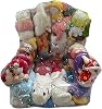 Stuffed Animal Storage Bean Bag Waterproof Clear, Plush Toy Storage Bag with Zipper, Sack for Corner Sofa Adults Dorm Bed Floor Room Bedroom Kids Couch