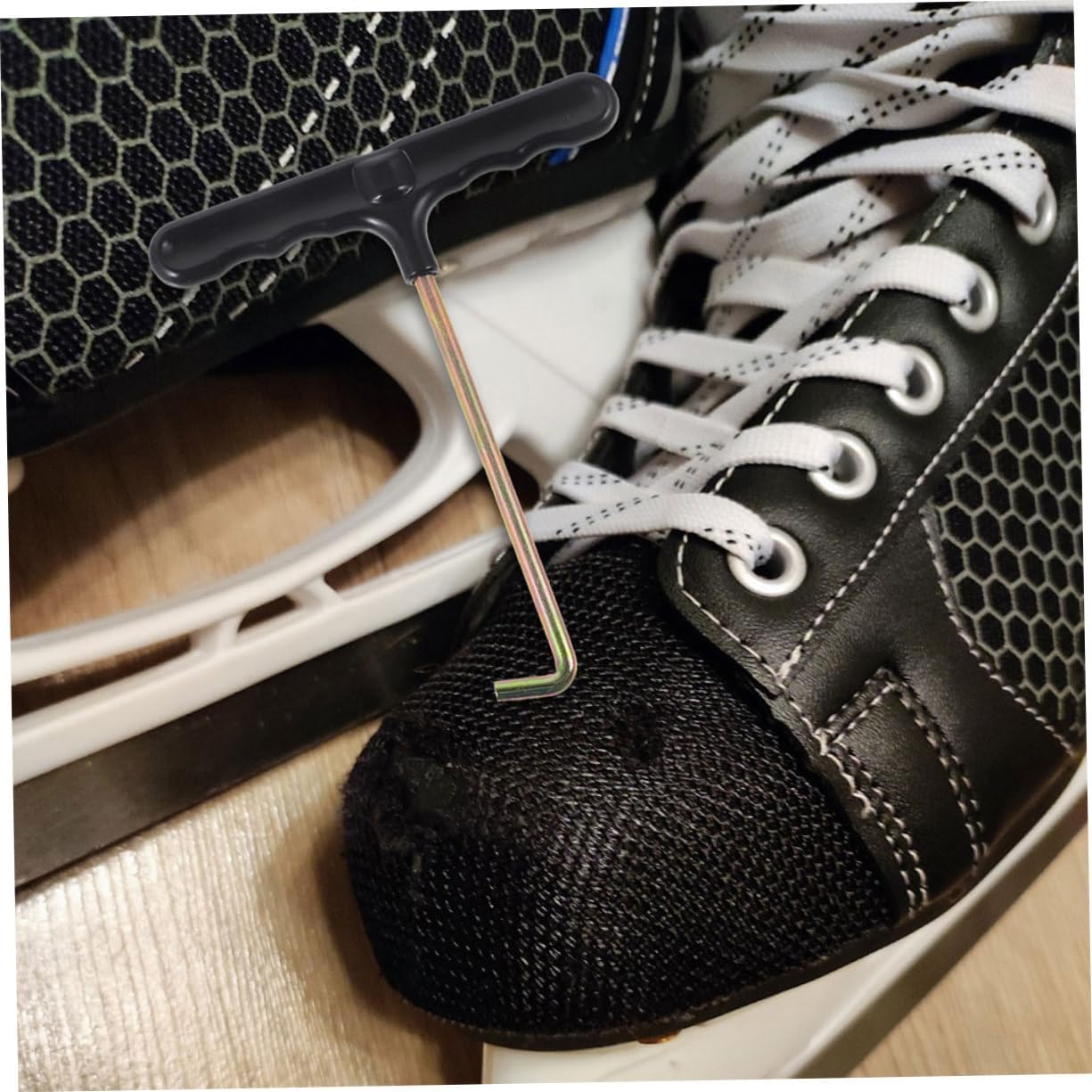 Kisangel 6pcs Shoe Lace Supplies Professional Shoelace Tighteners Elastic Laces for Boots Tool Shoe Shoelace Puller for Skates Secure Fastening Comfort Fit
