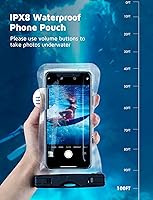Vista 3 de Funda impermeable bolsa seca universal impermeable compatible con iPhone 13 Pro Max1211XRGalaxy S22S21 de hasta 70 pulgadas bolsa de teléfono